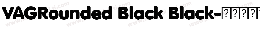 VAGRounded Black Black字体转换